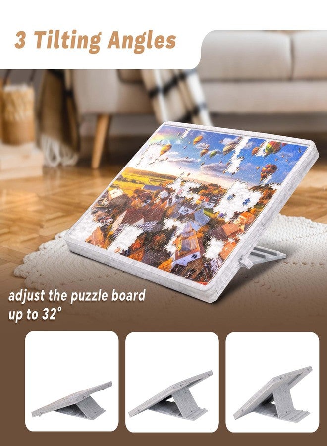 Becko US 1000 Pc Tilting Puzzle Board with 4 Colorful Drawers & Cover, Adjustable Puzzle Table With Built-in Easel Stand, Portable Boards With Puzzles Storage for Adults, for Jigsaw Puzzles 1000 Piece - Image 3